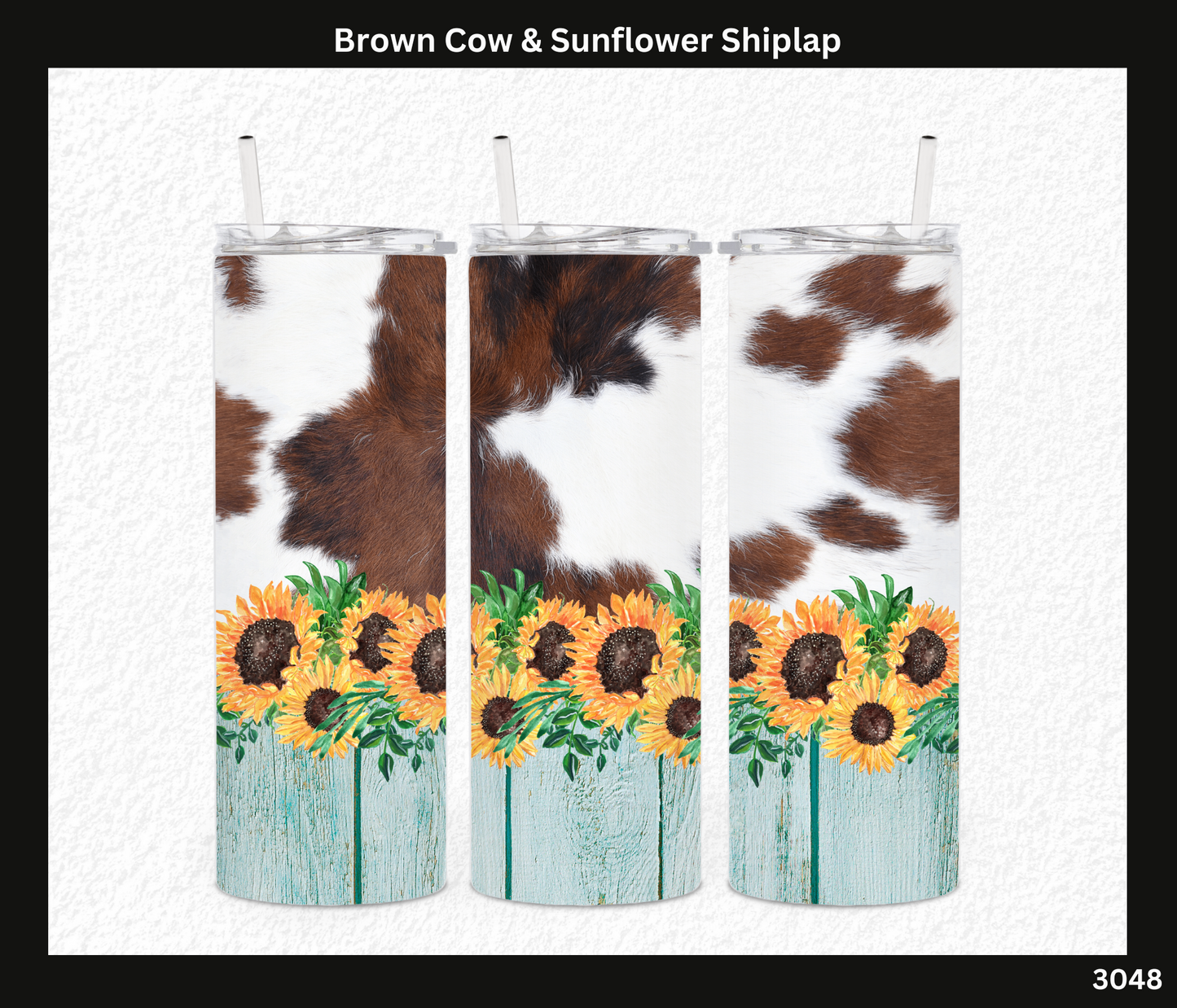 Brown Cow & Sunflower Shiplap