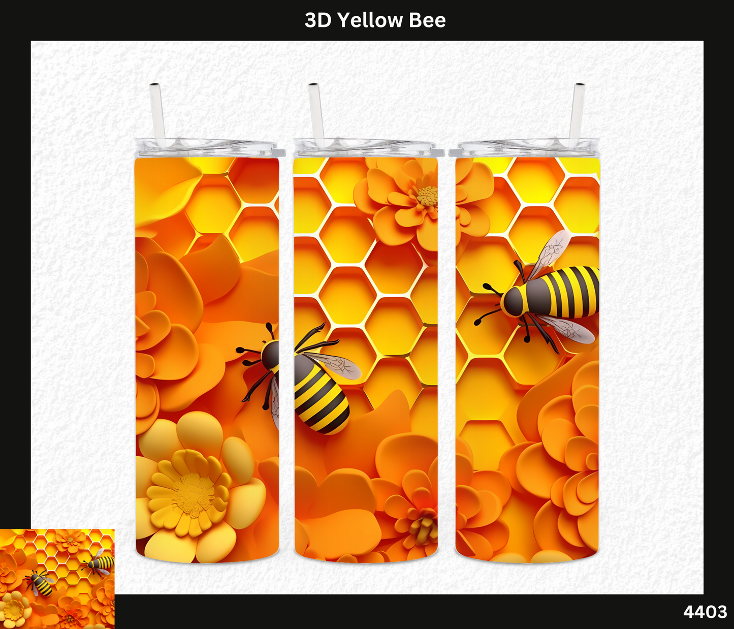 3D Yellow Bee