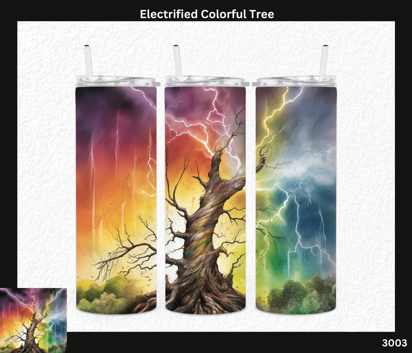 Electrified Colorful Tree