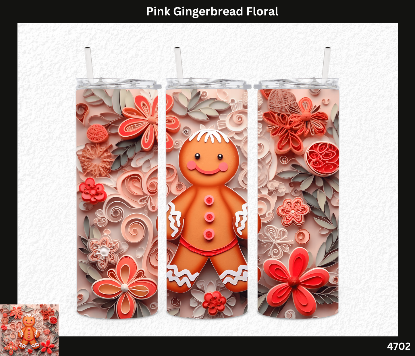 Pink Gingerbread Floral