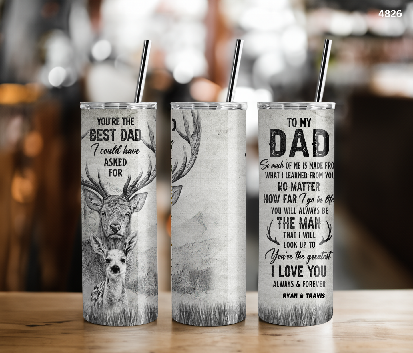 To My Dad Deer - Custom