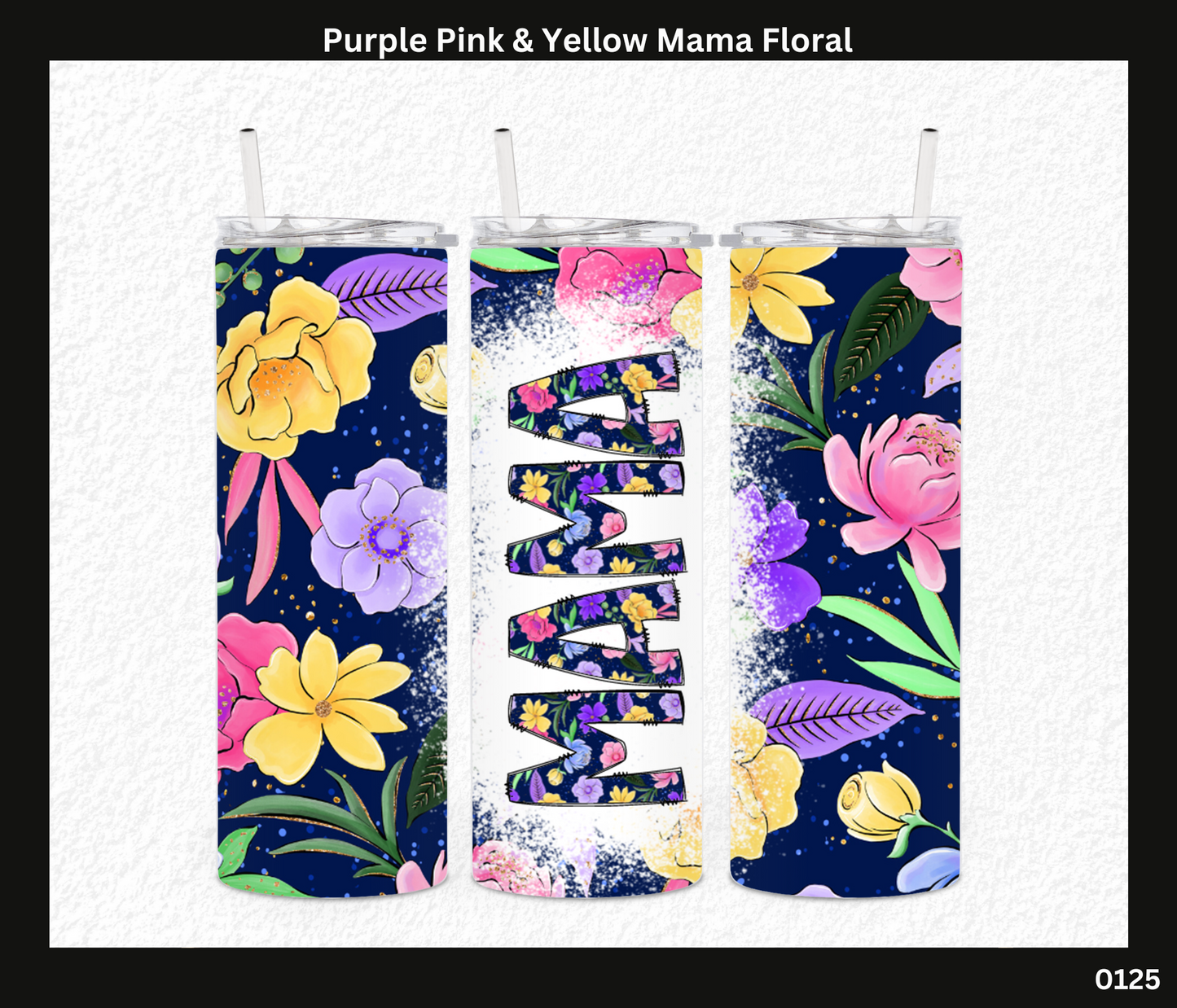 Purple Pink & Yellow Floral Mama