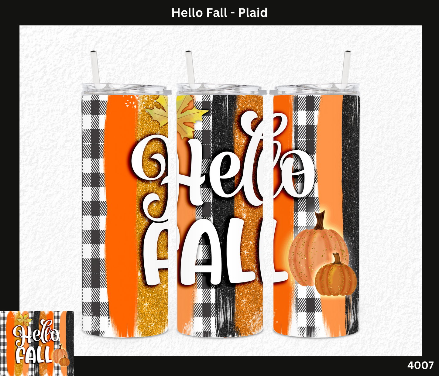 Hello Fall - Plaid